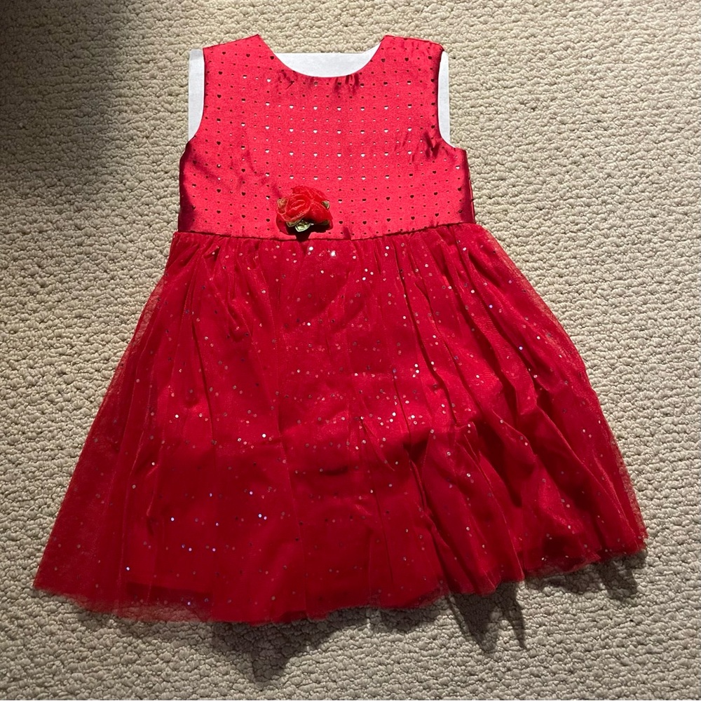 custom infant dress with heart cut outs newborn - 12 mths